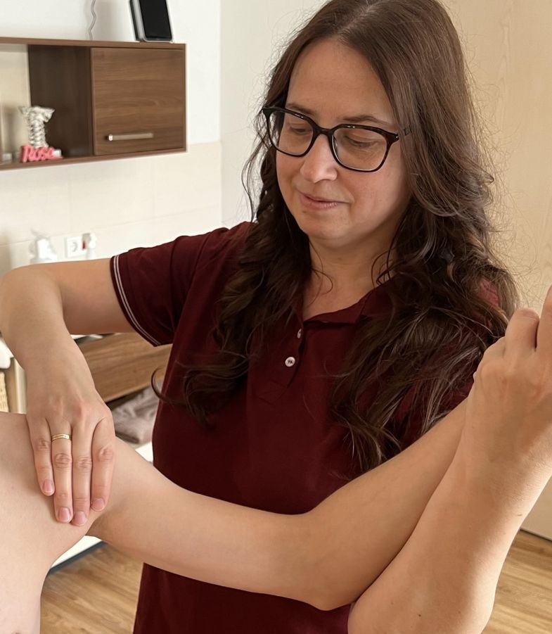 Schulterbehandlung eines Klienten